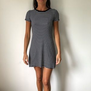 Striped short sleeve dress